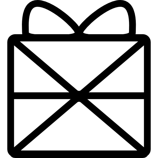 Gifbox wrapped with ribbon  gifts gift christmas present icon