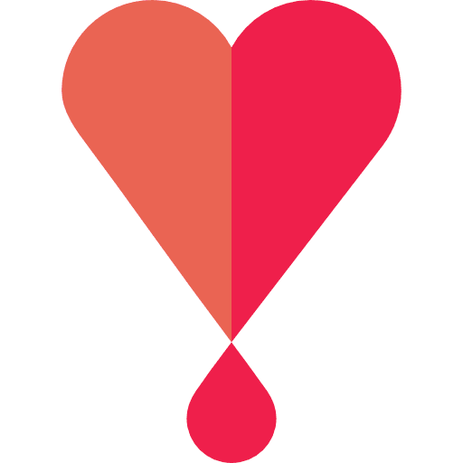 Heart rate favourite heart icon