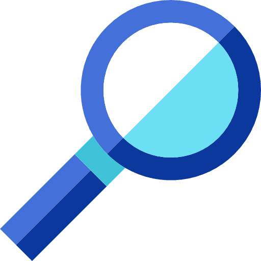 Magnifying glass tools and utensils search zoom icon