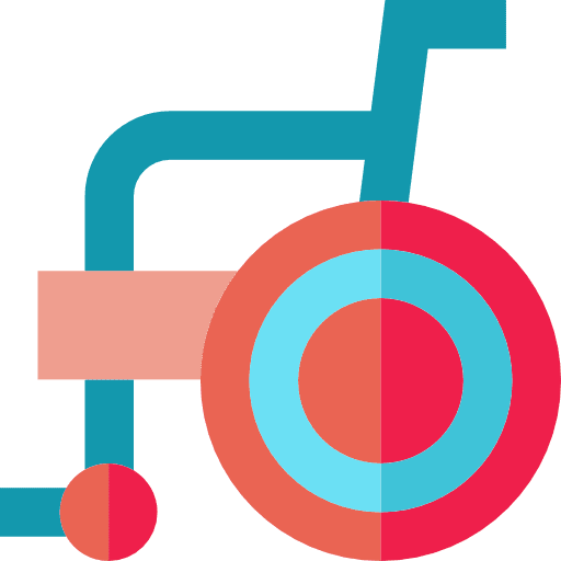 Wheelchair wheelchair handicap transport icon