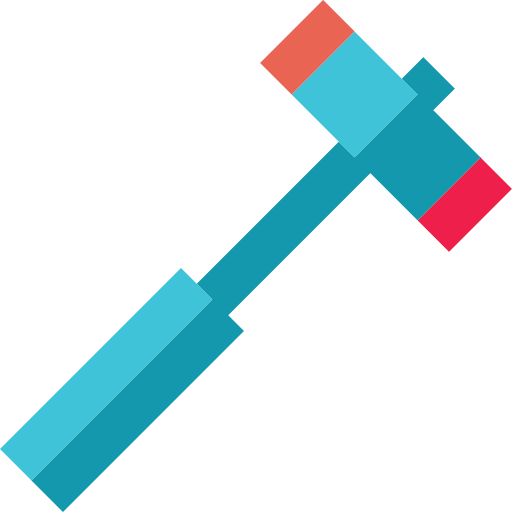 Hammer medical reflex tool icon
