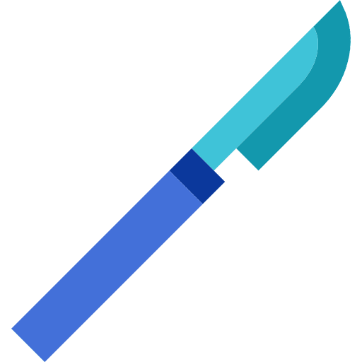 Scalpel surgery tools and utensils medical icon