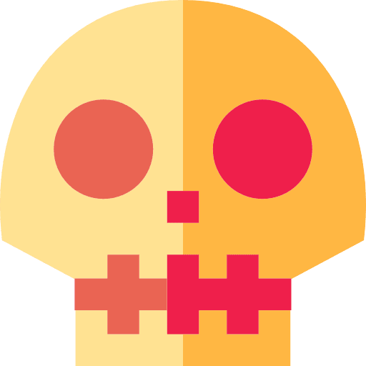 Skull skull signs dead icon