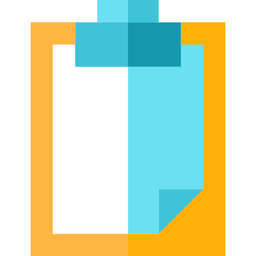 Clipboard tools and utensils tasks checking icon