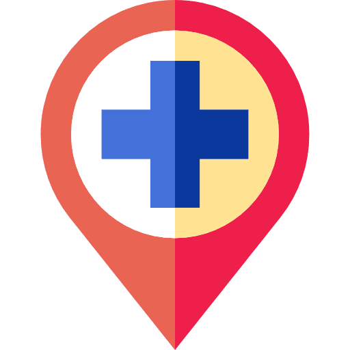 Placeholder pin hospital placeholder icon