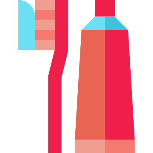 Toothbrush hygienic health care toothpaste icon