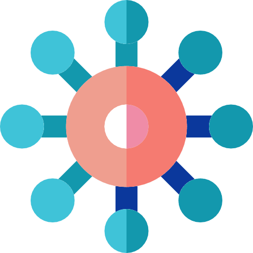Virus education virus biology icon