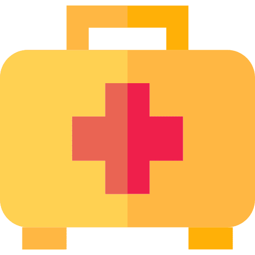 First aid kit first aid kit medical hospital icon