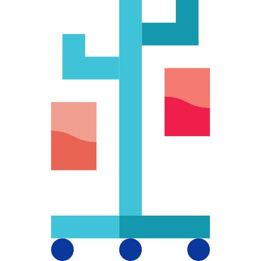 Iv pole blood hospital medical icon