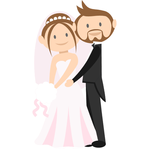 Wedding couple people wedding couple bride icon