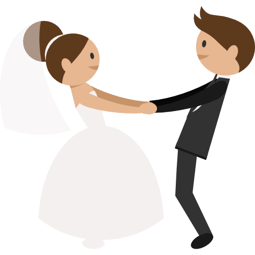 Wedding couple wedding couple bride groom icon
