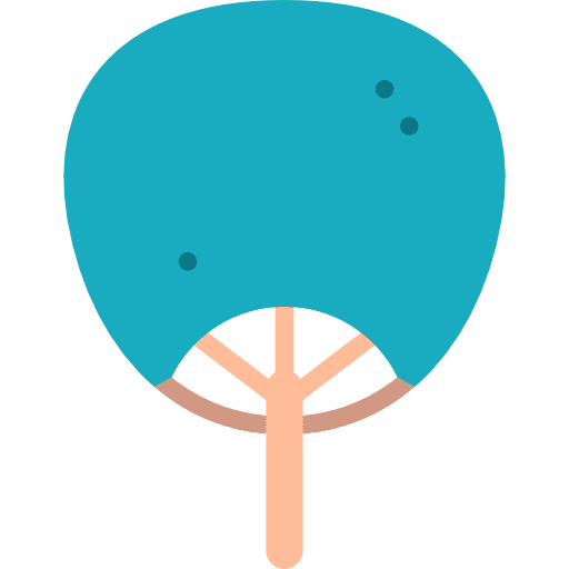 Uchiwa oriental uchiwa fan icon