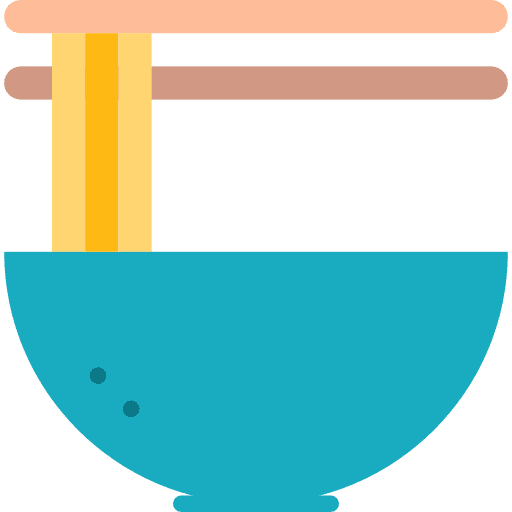 Noodles food bowl chinese icon