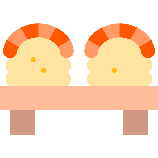 Sushi japanese food sushi raw icon