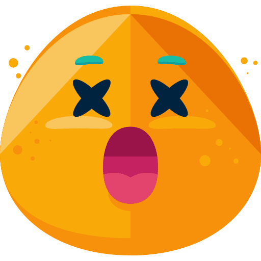 Dead smileys dead emoji icon