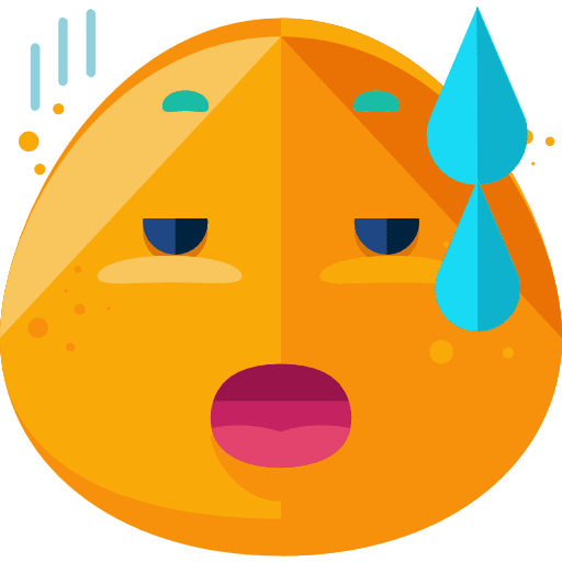 Tired smileys exhausted tired icon