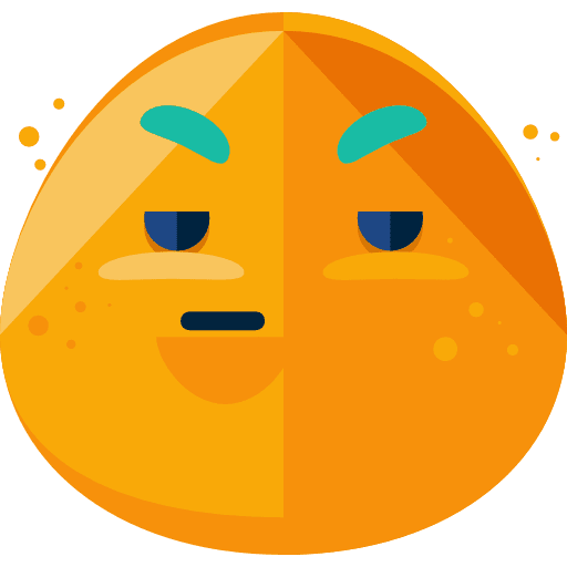 Irritated feelings irritated smileys icon
