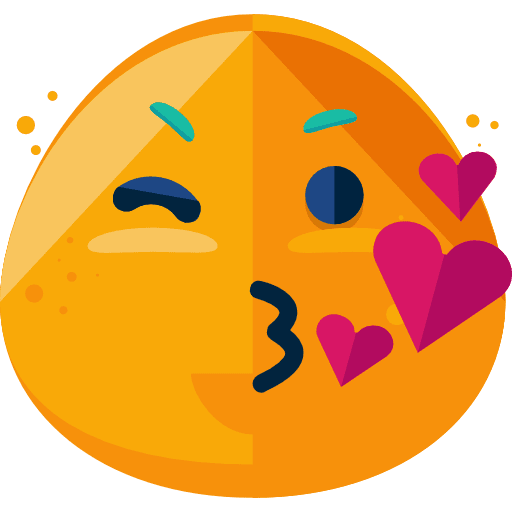 Kiss smileys emoji kiss icon