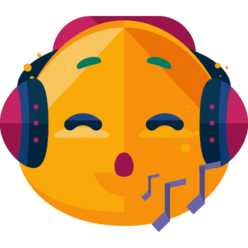 Music smileys emoji music icon