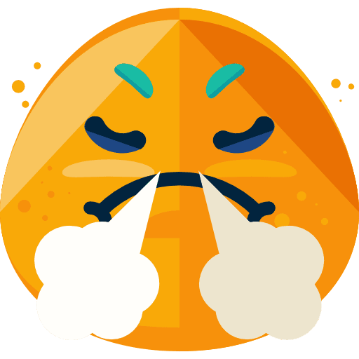 Furious smileys feelings emoji icon
