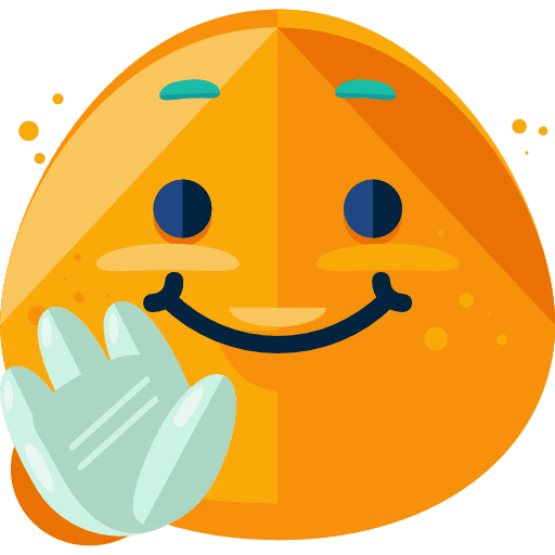Wave wave smileys emoji icon