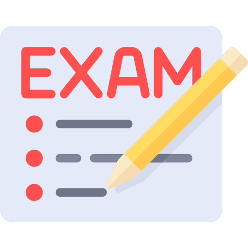 Exam education test file icon
