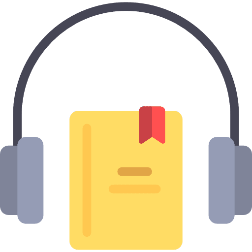 Audiobook music music and multimedia study icon
