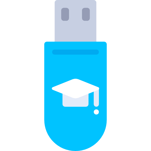 Pendrive usb data storage technology icon