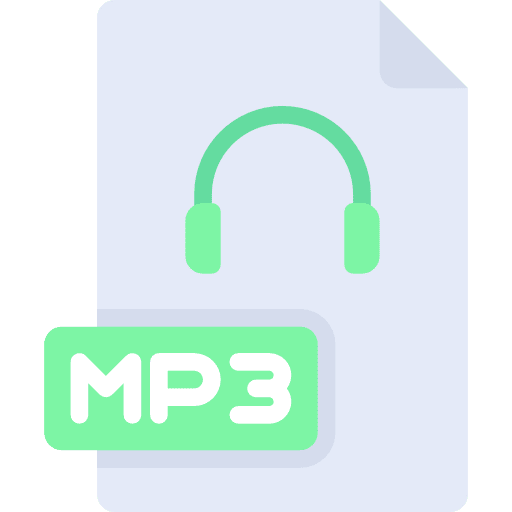 Mp3 music and multimedia mp3 file icon