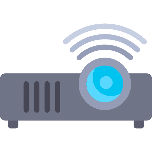 Projector image electronics video icon