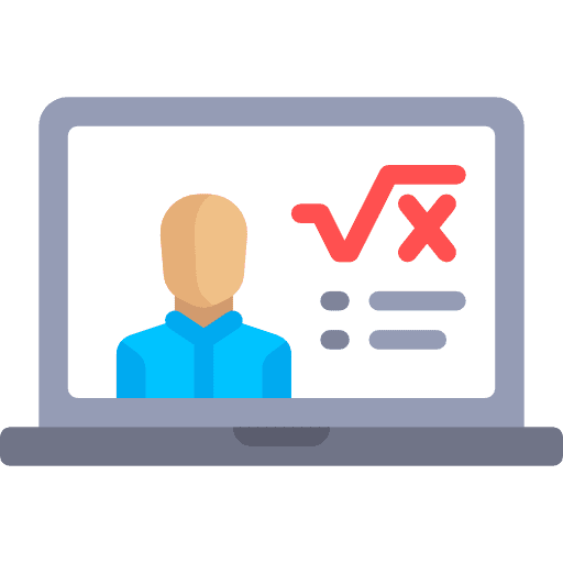 Video player streaming user man icon