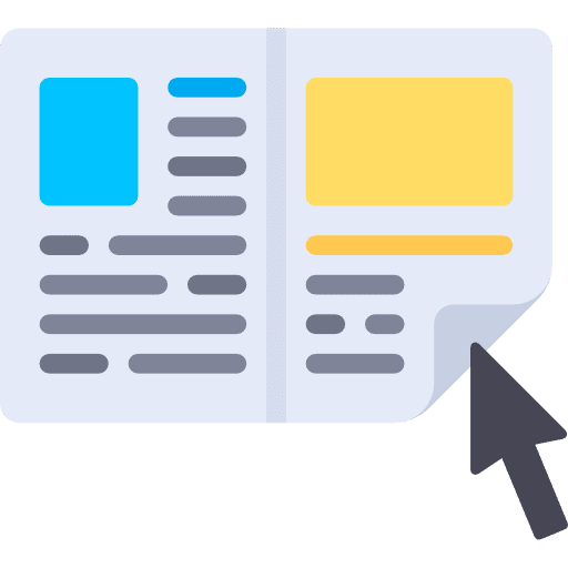 Ebook reading ebook interface icon