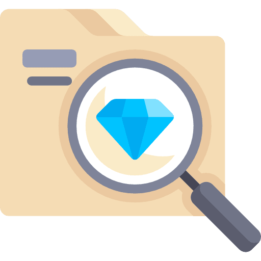 Folder files and folders file storage search icon