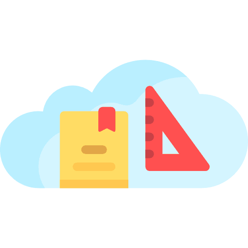 Cloud weather set square cloud icon