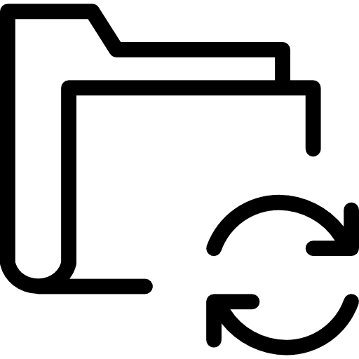 Folder storage data storage files and folders icon