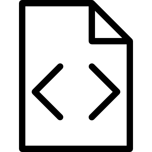 File interface files and folders coding icon