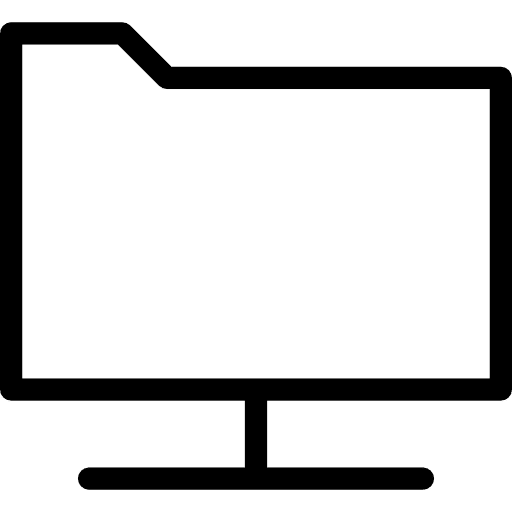 Folder files and folders file storage network icon