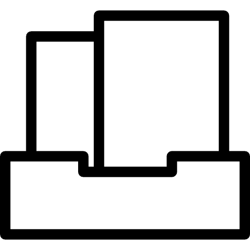 Inbox file mail tray icon