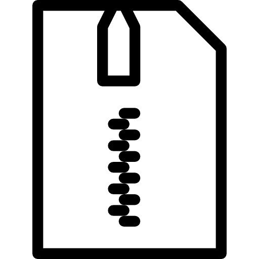 Zip interface symbol files icon