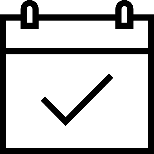 Calendar interface time time and date icon