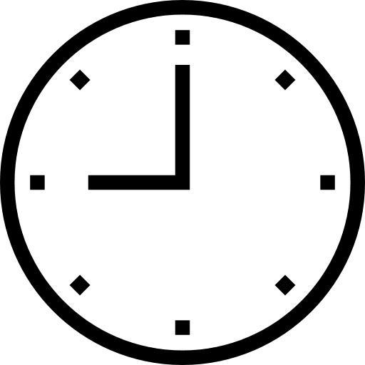 Clock tools and utensils watch time icon