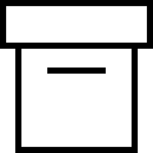 Box storage box archive data storage icon