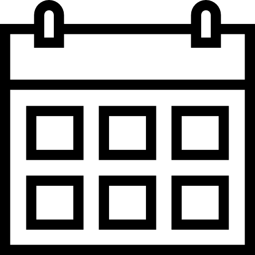 Calendar schedule time and date calendar icon