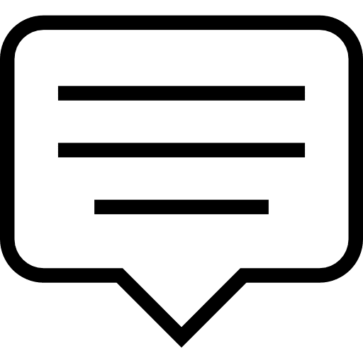 Chat conversation communications speech bubble icon