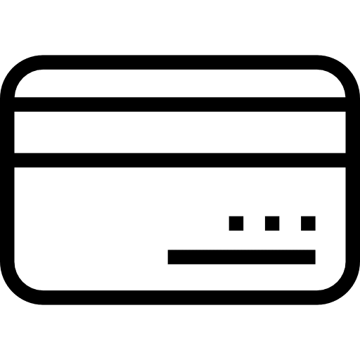 Credit card commerce and shopping money debit card icon