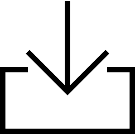 Download ui down arrow inbox icon