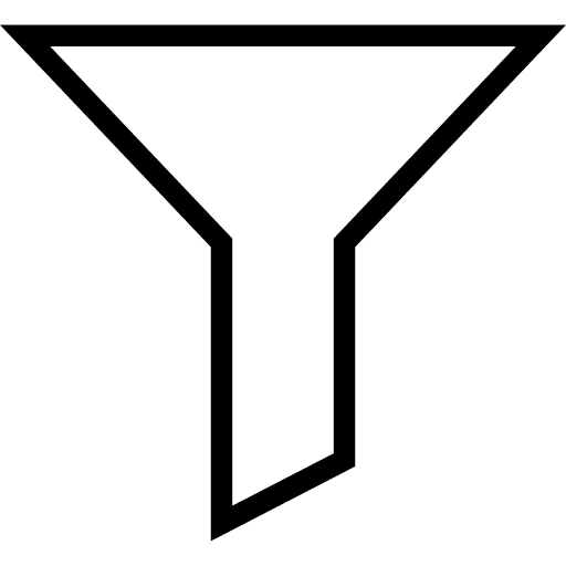 Filter tool filtering funnel icon