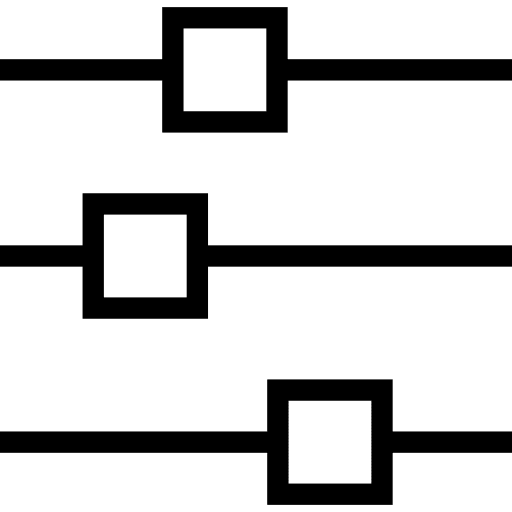 Levels settings adjust levels icon