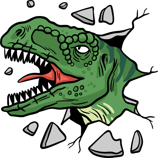 Dinosaur animals wild life extinct icon