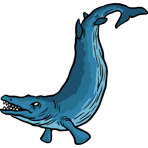 Basilosaurus extinct animals dinosaur icon